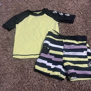 Volcom Swim Shirt and Trunks 2T
